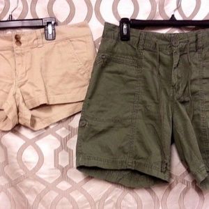 Supplies Brand Green Drawstring Shorts & Tan Booty